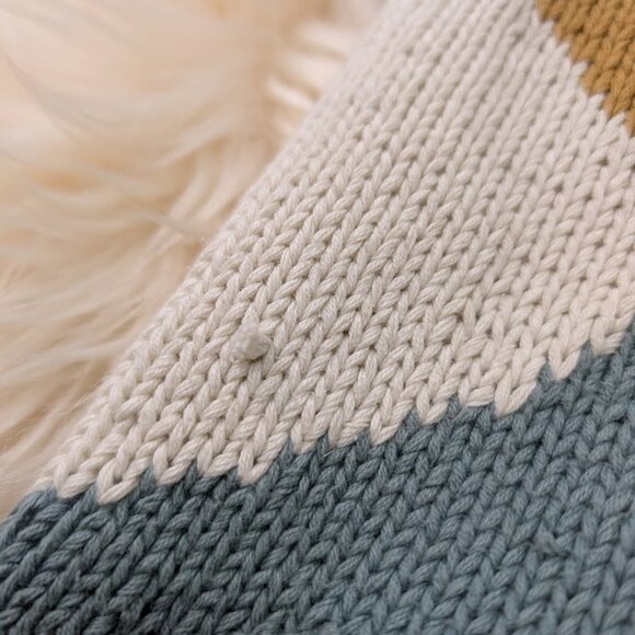 Jaeger Cotton Knit Geometric Made in Great Britain Sweater Size Large - Picture 5 of 11